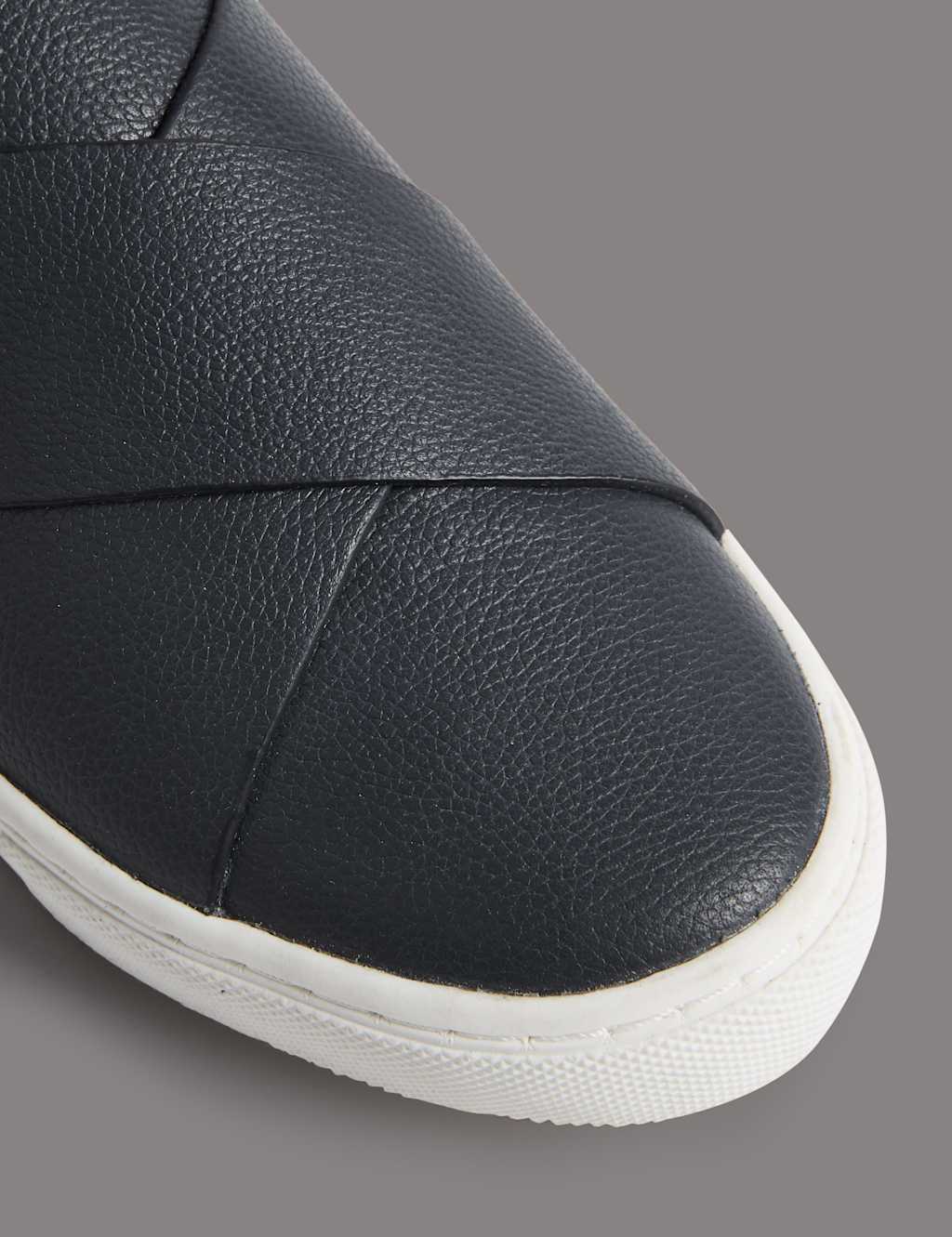 Leather Cross Strap Trainers 6 of 6