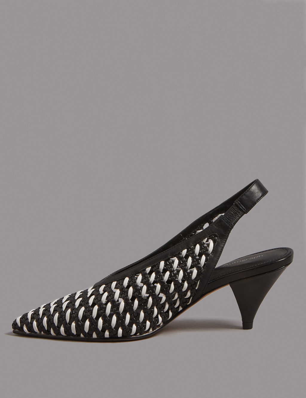 Leather Slingback Court Shoes 5 of 6