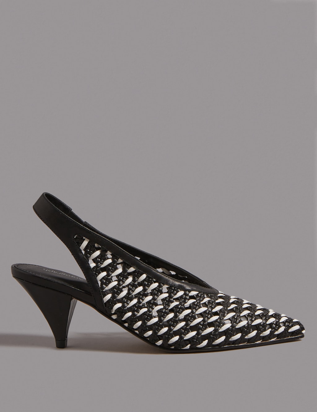 Leather Slingback Court Shoes 2 of 6