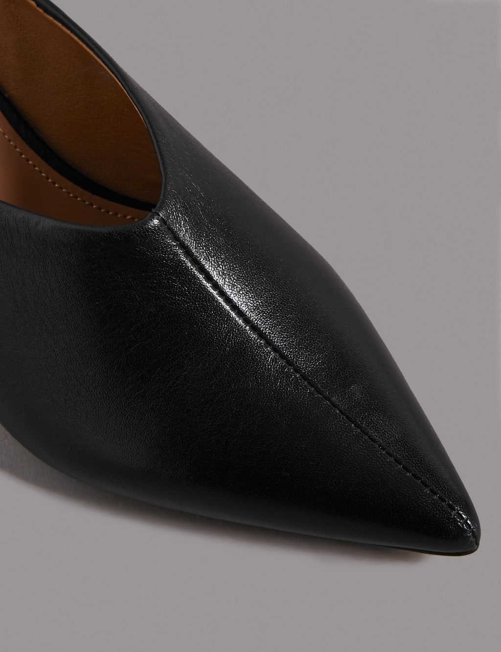 Leather Kitten Heel Slingback Court Shoes 6 of 6