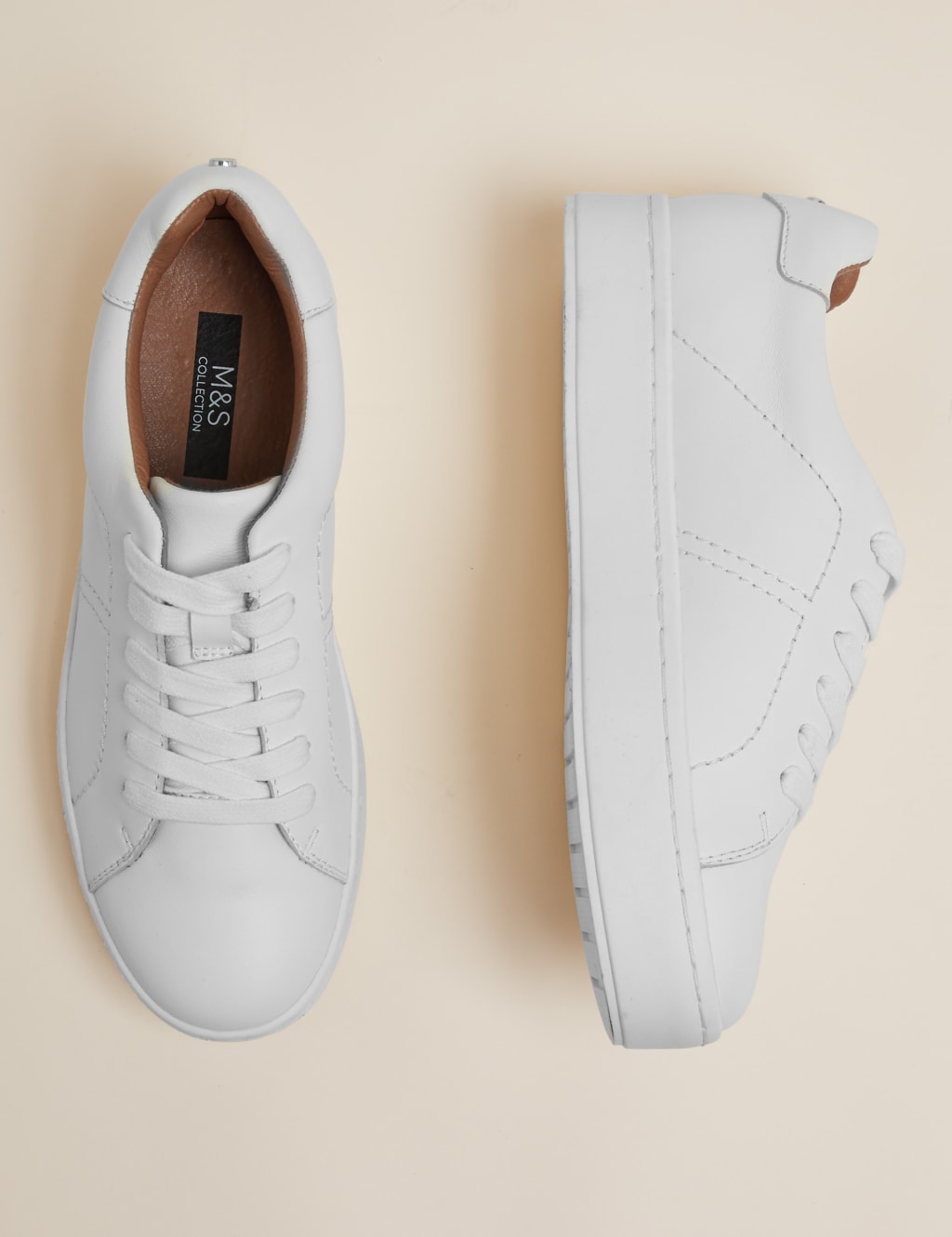 M&s white trainers deals