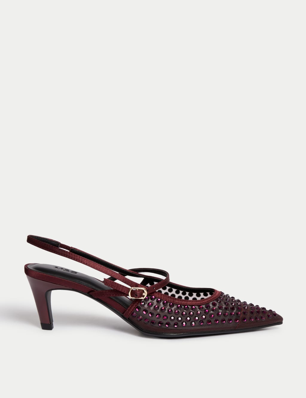 Sparkly kitten heels top