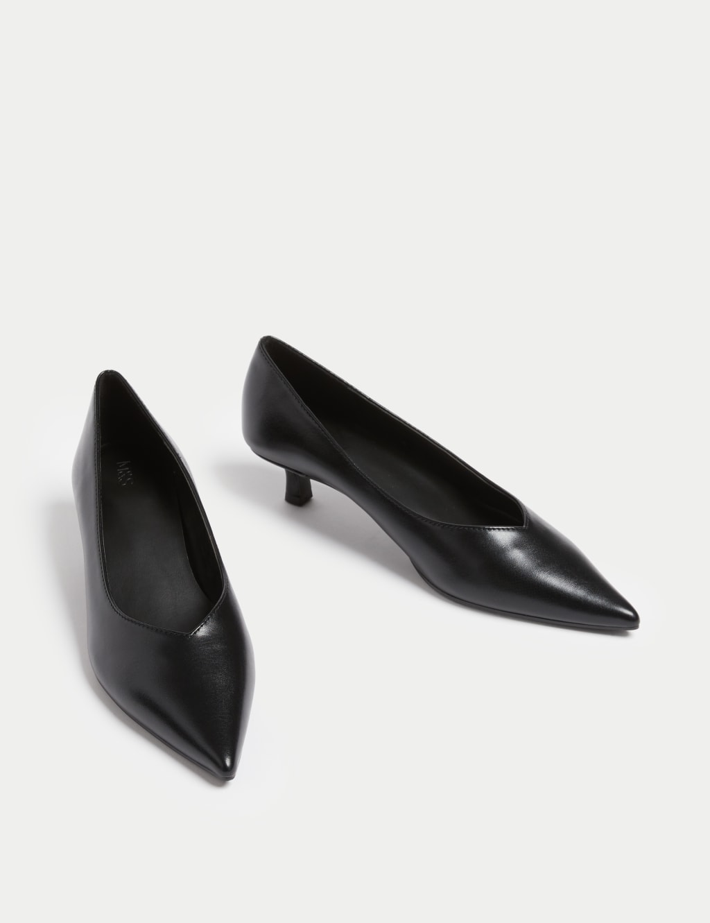 Kitten Heel Pointed Court Shoes