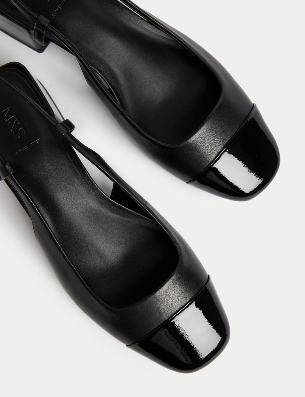 M and s block heel shoes discount