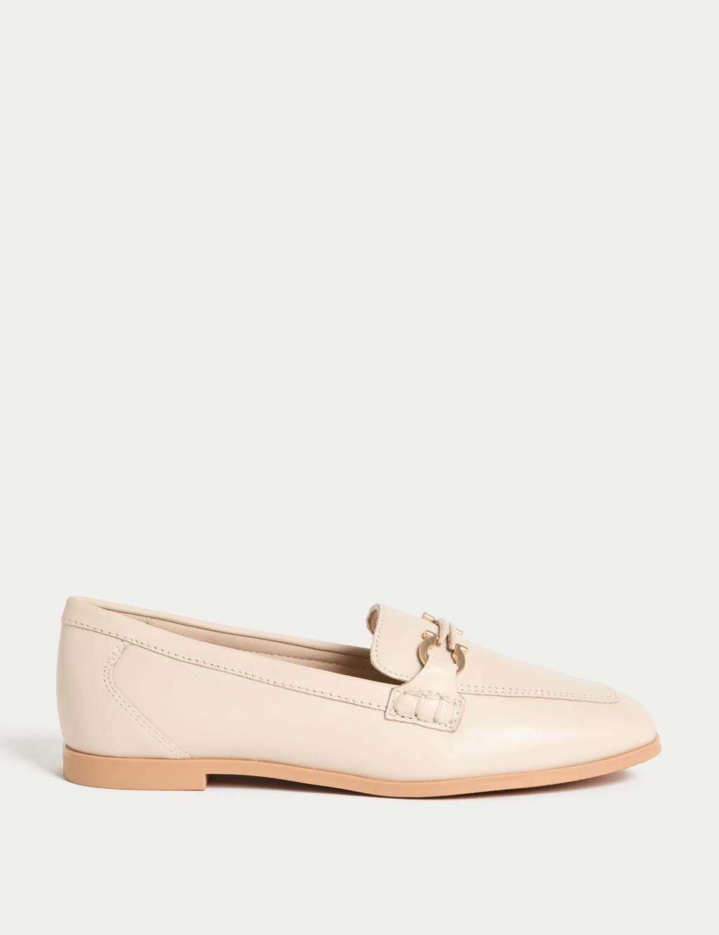 Leather Trim Square Toe Loafers 1 of 3