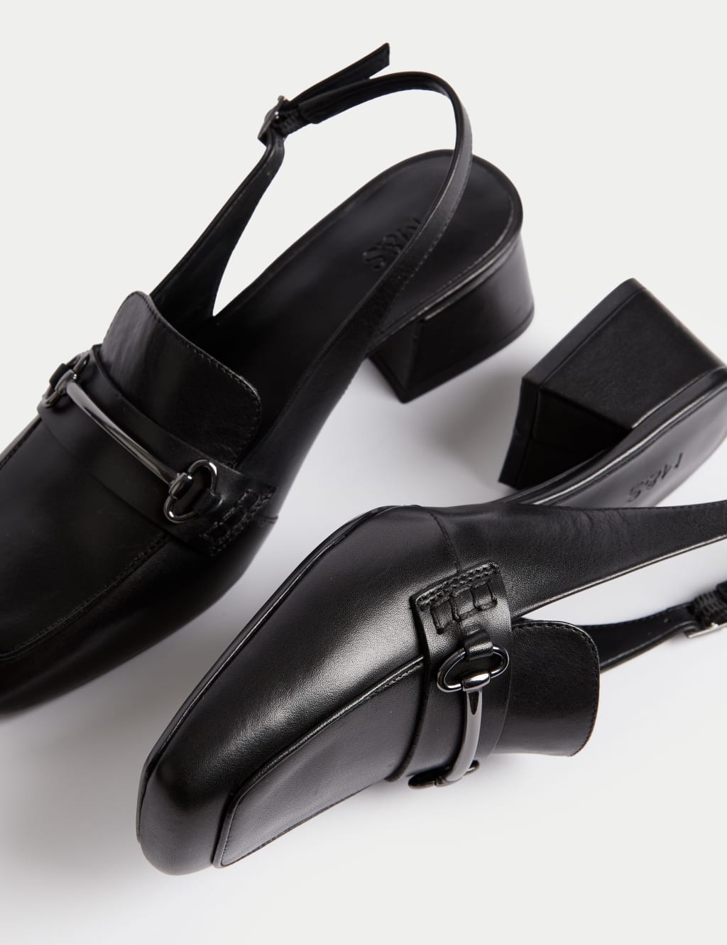Block heeled sling back shoes shop