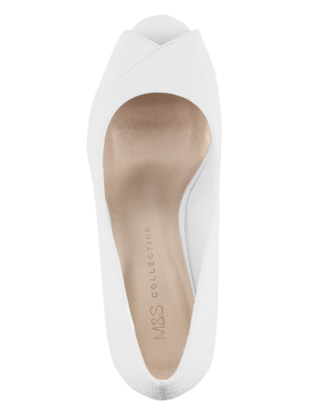 Textured Peep Toe Court Shoes with Insolia® 4 of 5