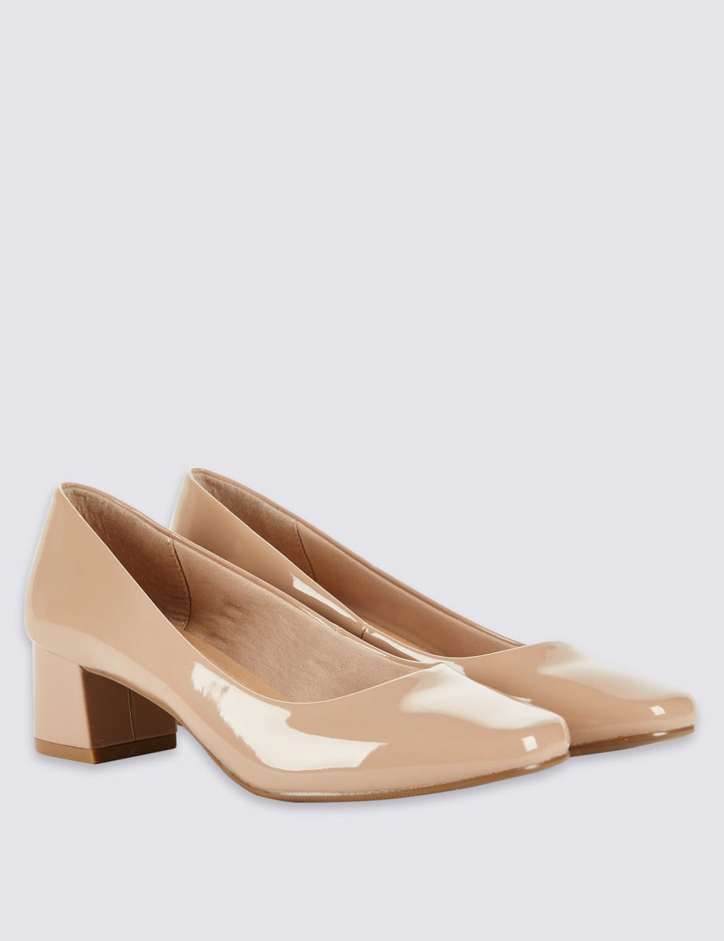 Block Heel Court Shoes 3 of 6
