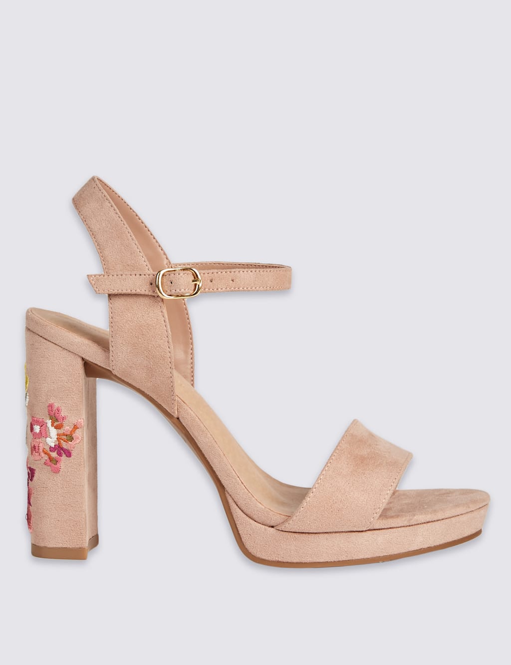 Wide Fit Angular Heel Platform Sandals 2 of 6