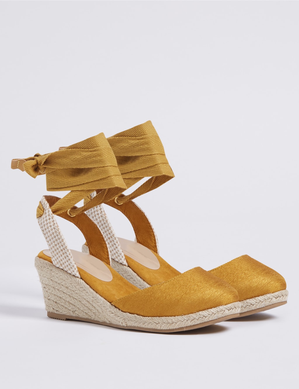 Wide Fit Wedge Heel Ankle Tie Espadrilles 3 of 6