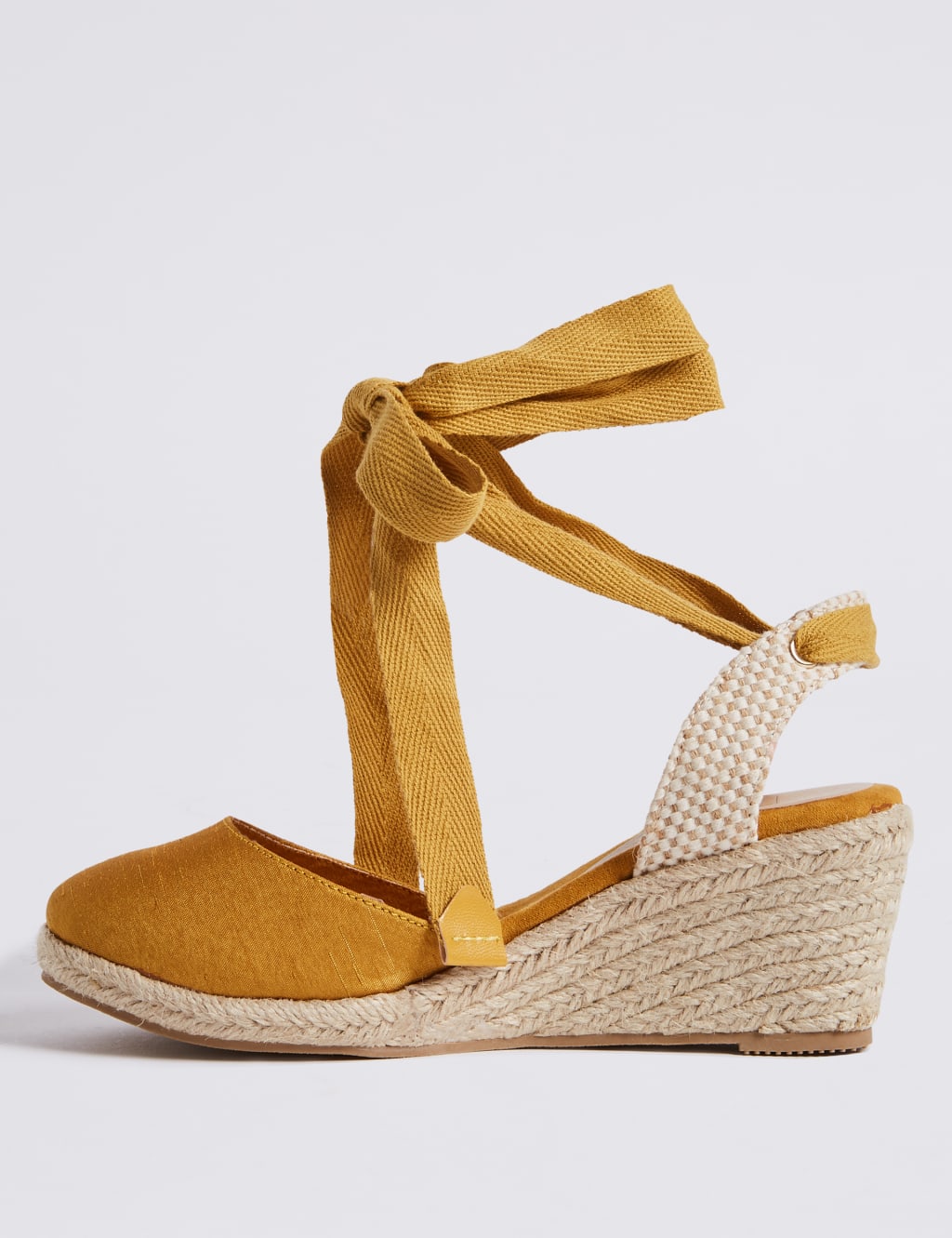 Wide Fit Wedge Heel Ankle Tie Espadrilles 5 of 6