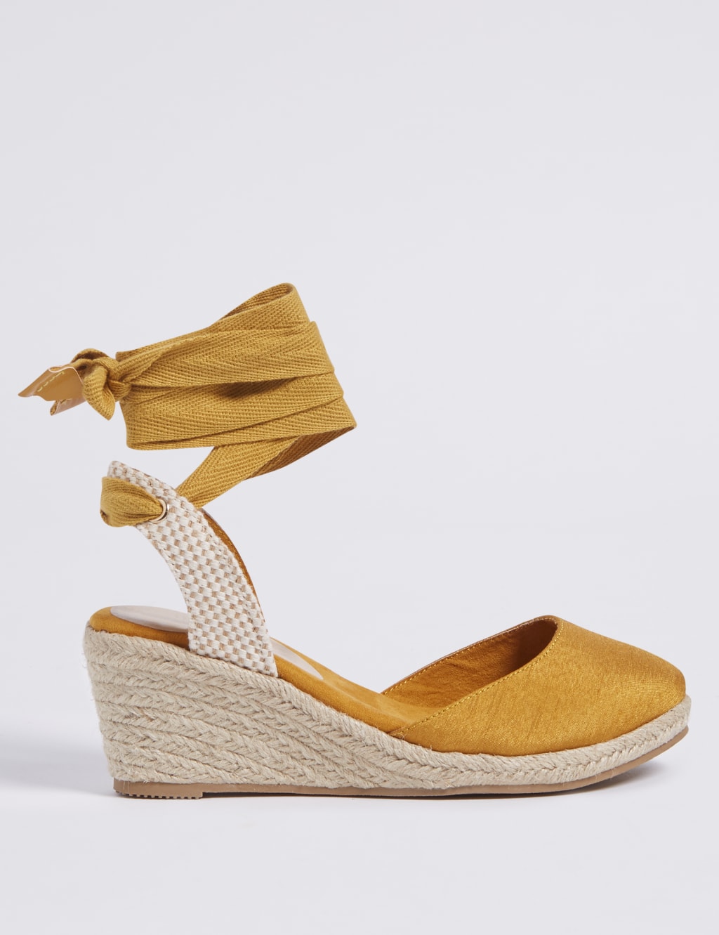 Wide Fit Wedge Heel Ankle Tie Espadrilles 2 of 6