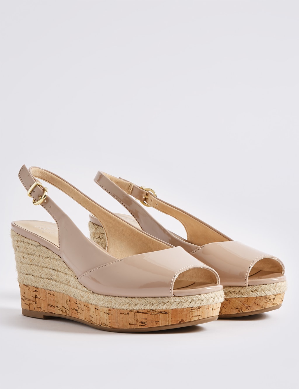 Wide Fit Wedge Heel Peep Toes Espadrilles 3 of 6