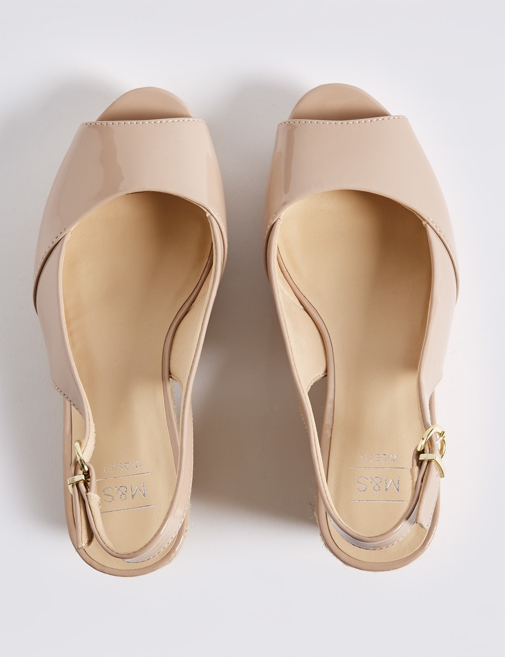 Wide Fit Wedge Heel Peep Toes Espadrilles 4 of 6