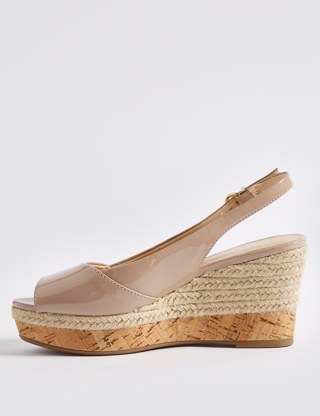 Wide Fit Wedge Heel Peep Toes Espadrilles 5 of 6