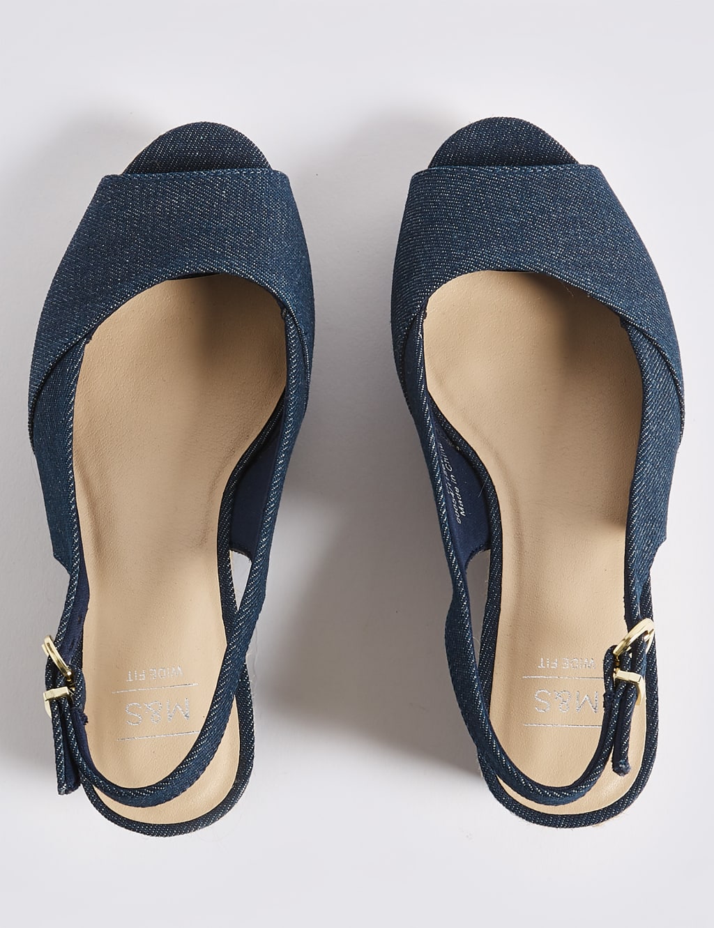 Wide Fit Wedge Heel Peep Toes Sandals 4 of 6