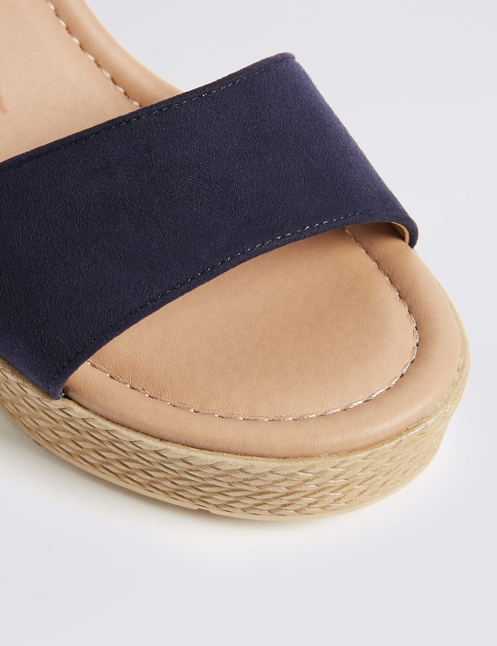 Wide Fit Wedge Heel Two Band Sandals 6 of 6