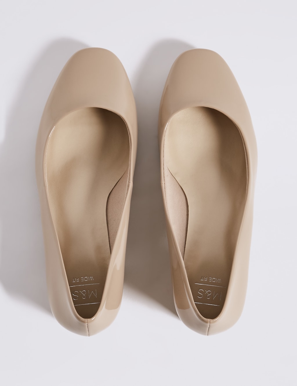 Wide Fit Block Heel Court Shoes 4 of 6