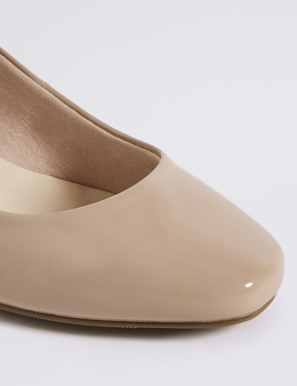 Wide Fit Block Heel Court Shoes 6 of 6
