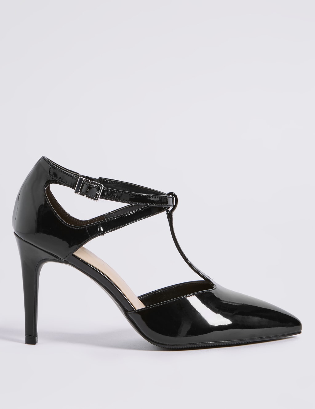Wide fit t bar heels top
