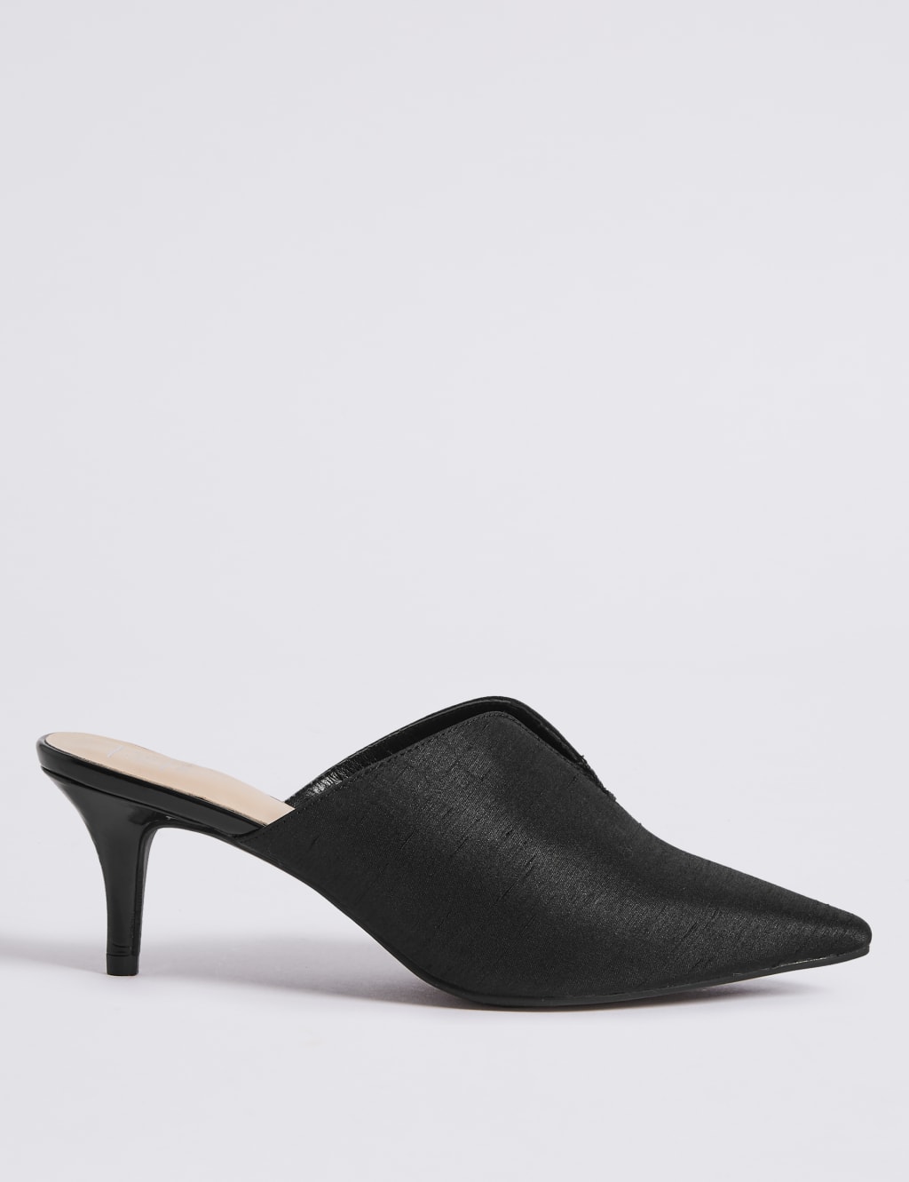 Wide Fit Kitten Heel Mule Shoes 2 of 6