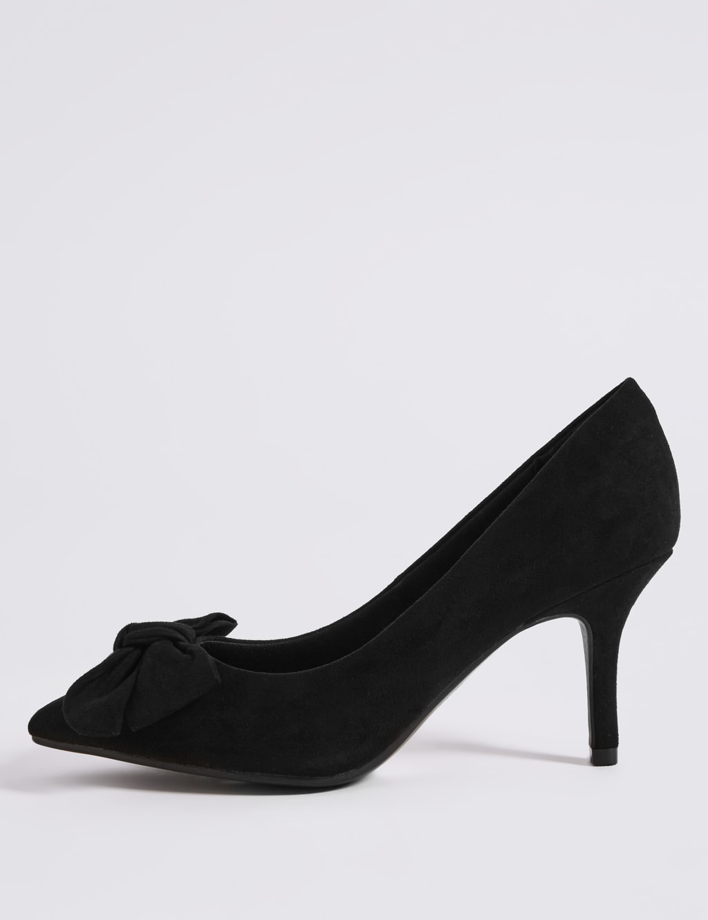 Extra Wide Fit Stiletto Heel Bow Court Shoes M S Collection M S