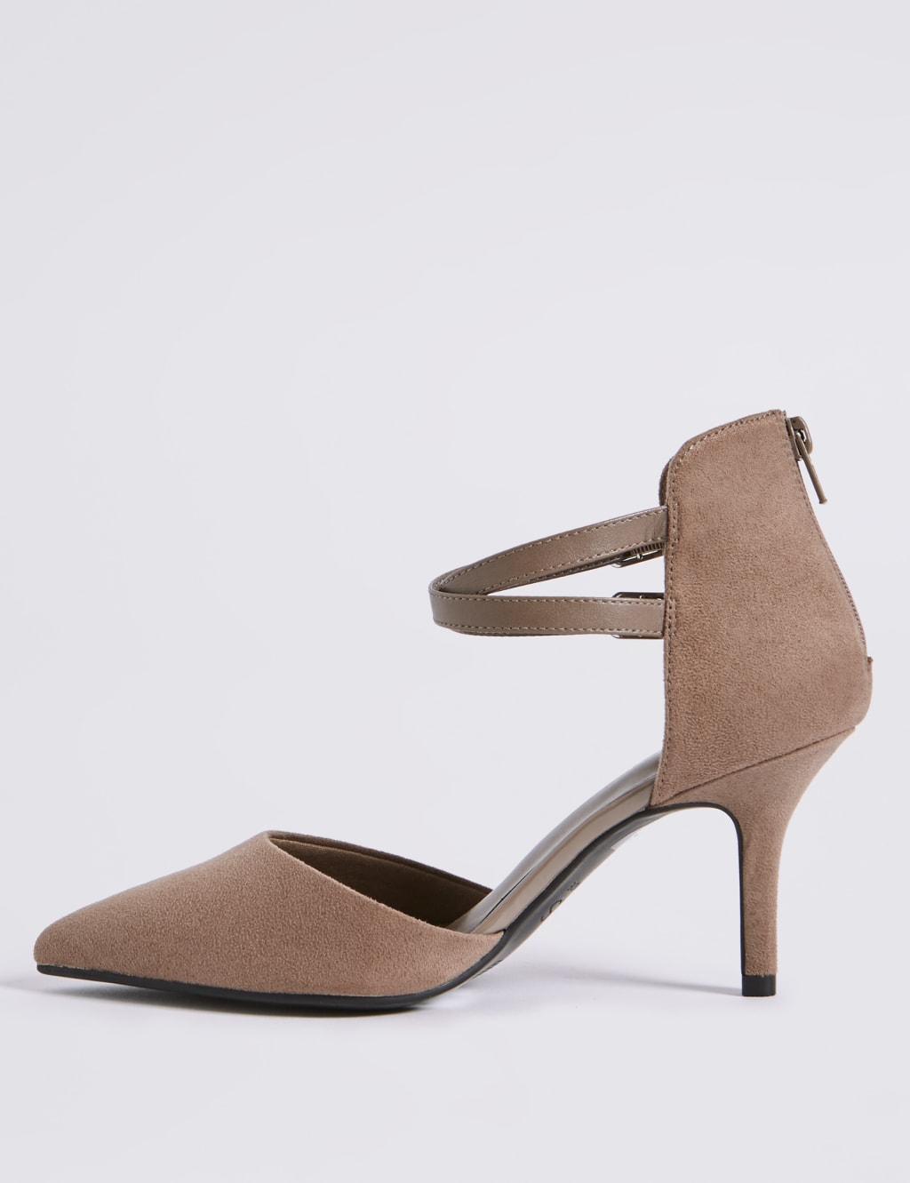 Extra Wide Fit High Heel Strap Court Shoes 5 of 6