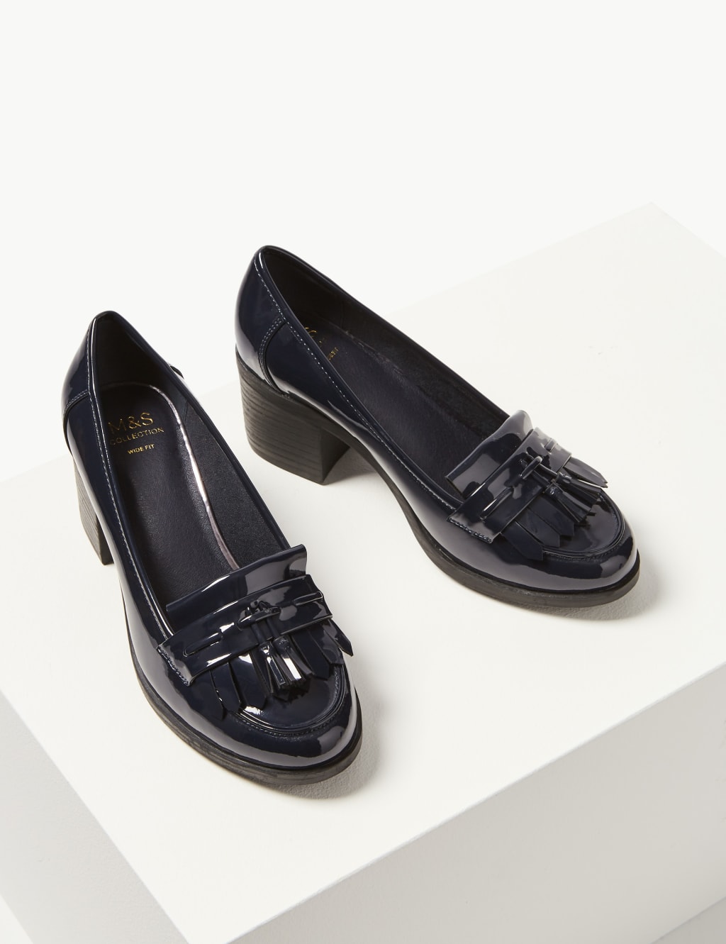 M&s wide fit loafers on sale