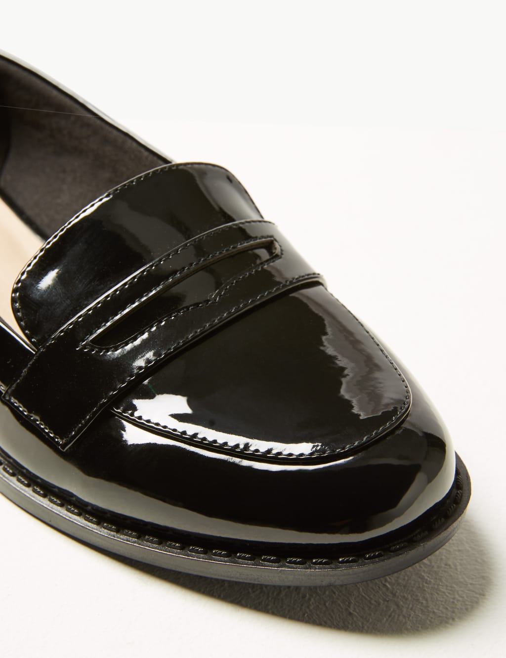 Extra Wide Fit Block Heel Penny Loafers 5 of 6