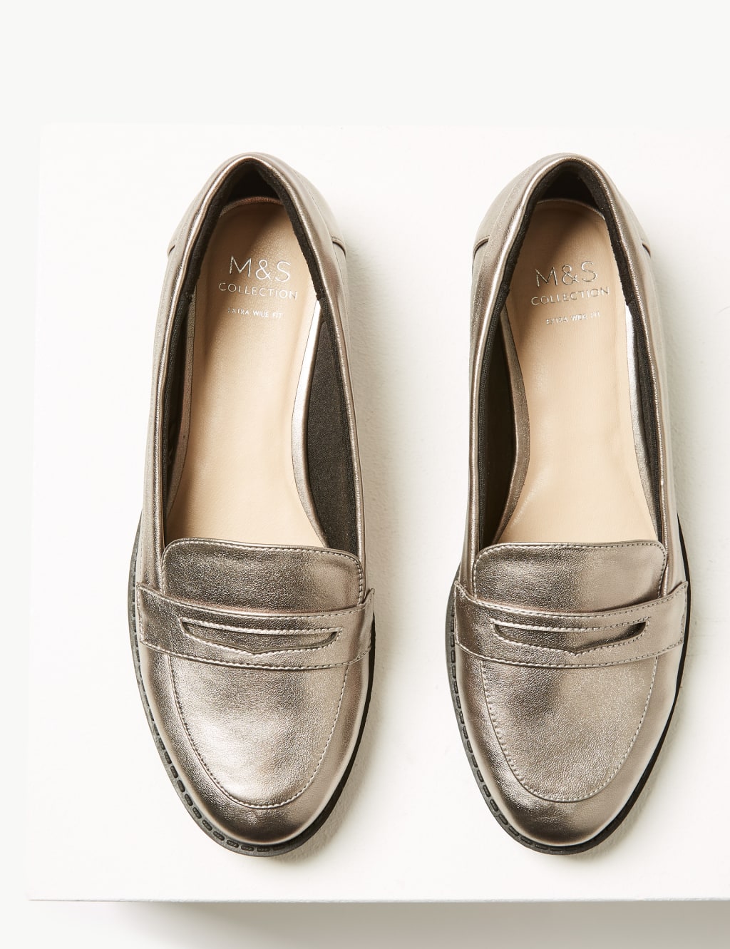 Extra wide penny loafers on sale