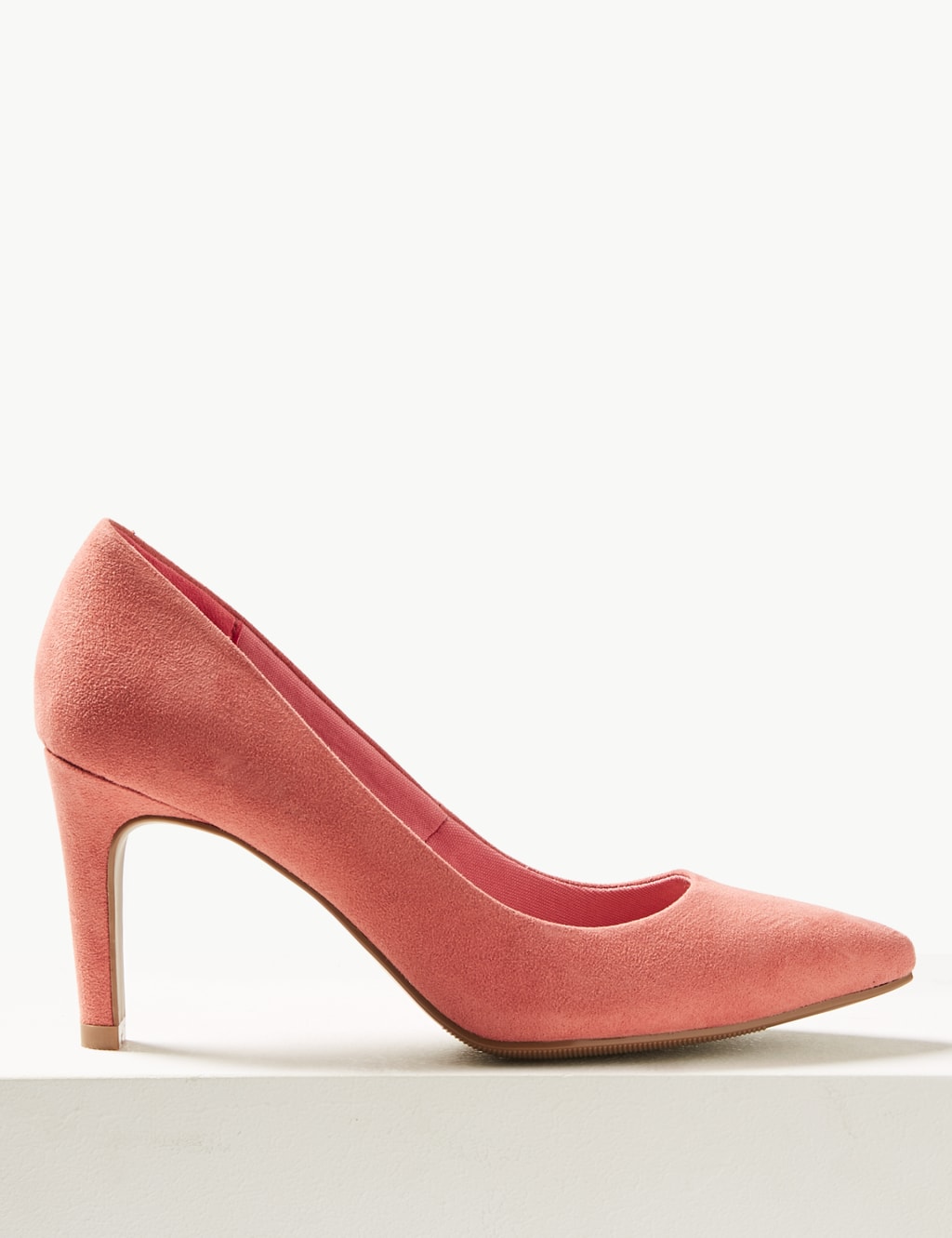 Wide Fit Stiletto Heel Pointed Court Shoes M S Collection M S
