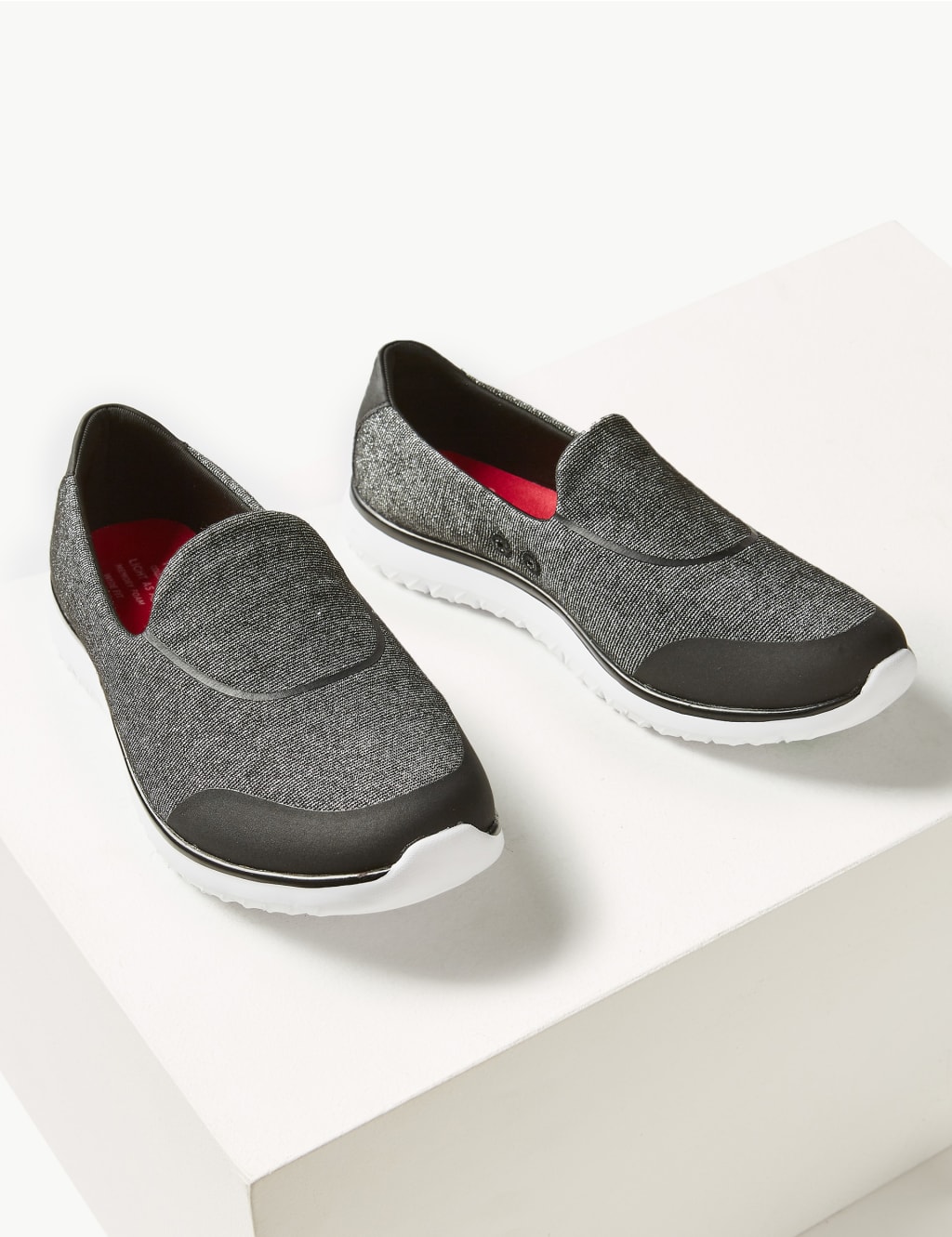 Wide Fit Slip-on Trainers 3 of 5