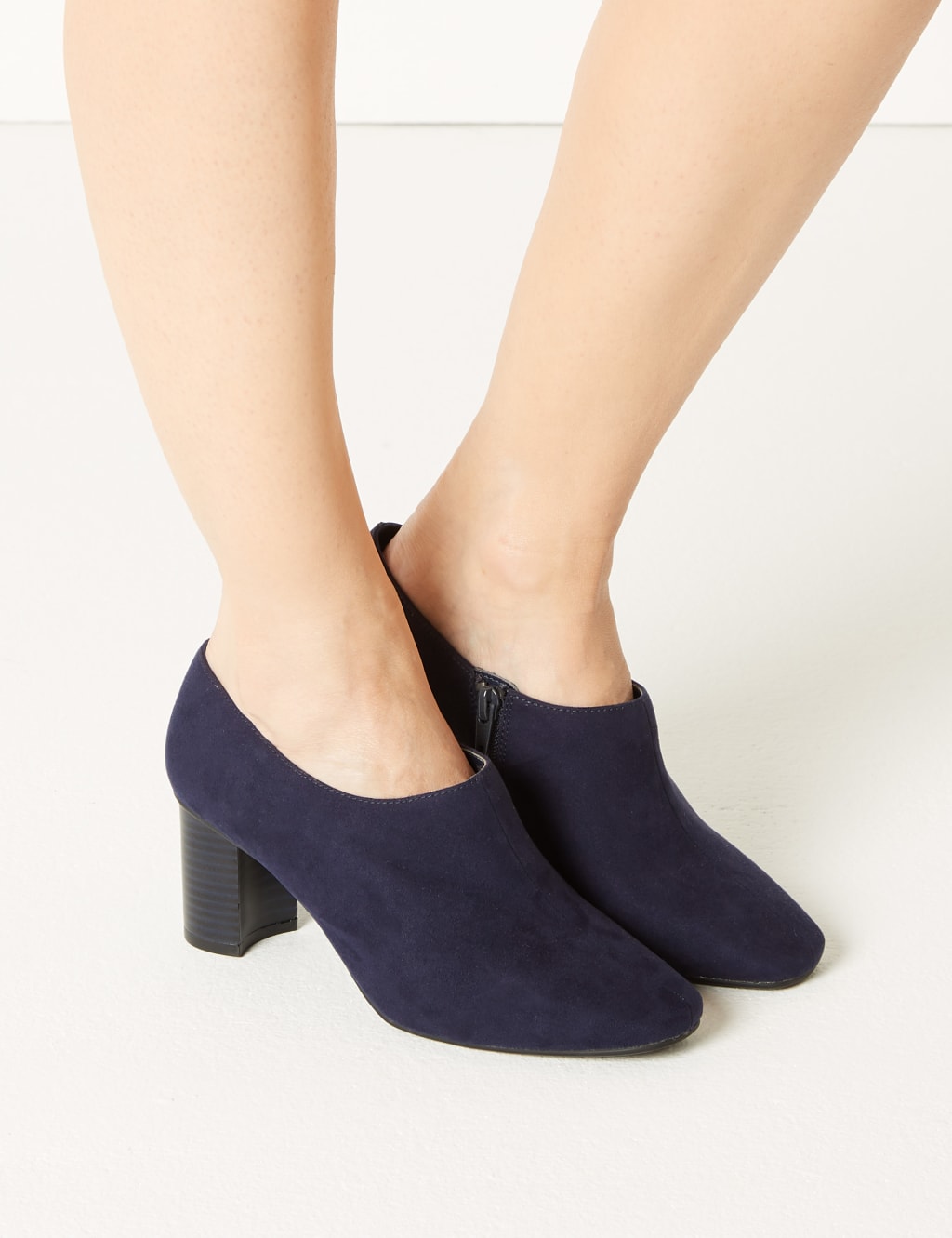Wide Fit Block Heel Shoe Boots 1 of 5