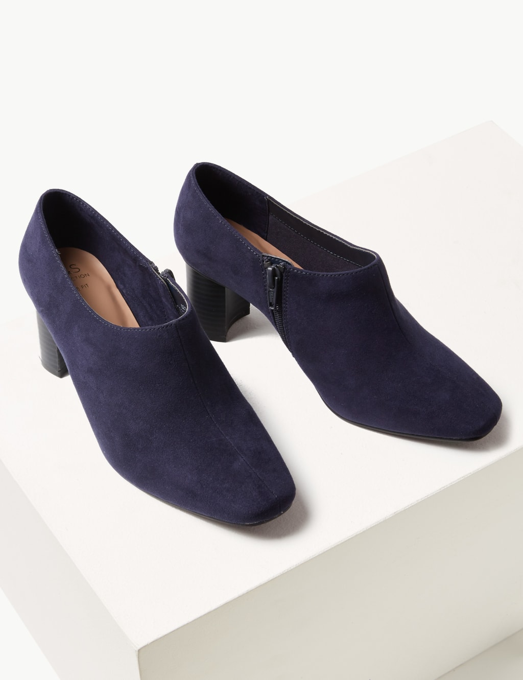 Wide Fit Block Heel Shoe Boots 3 of 5
