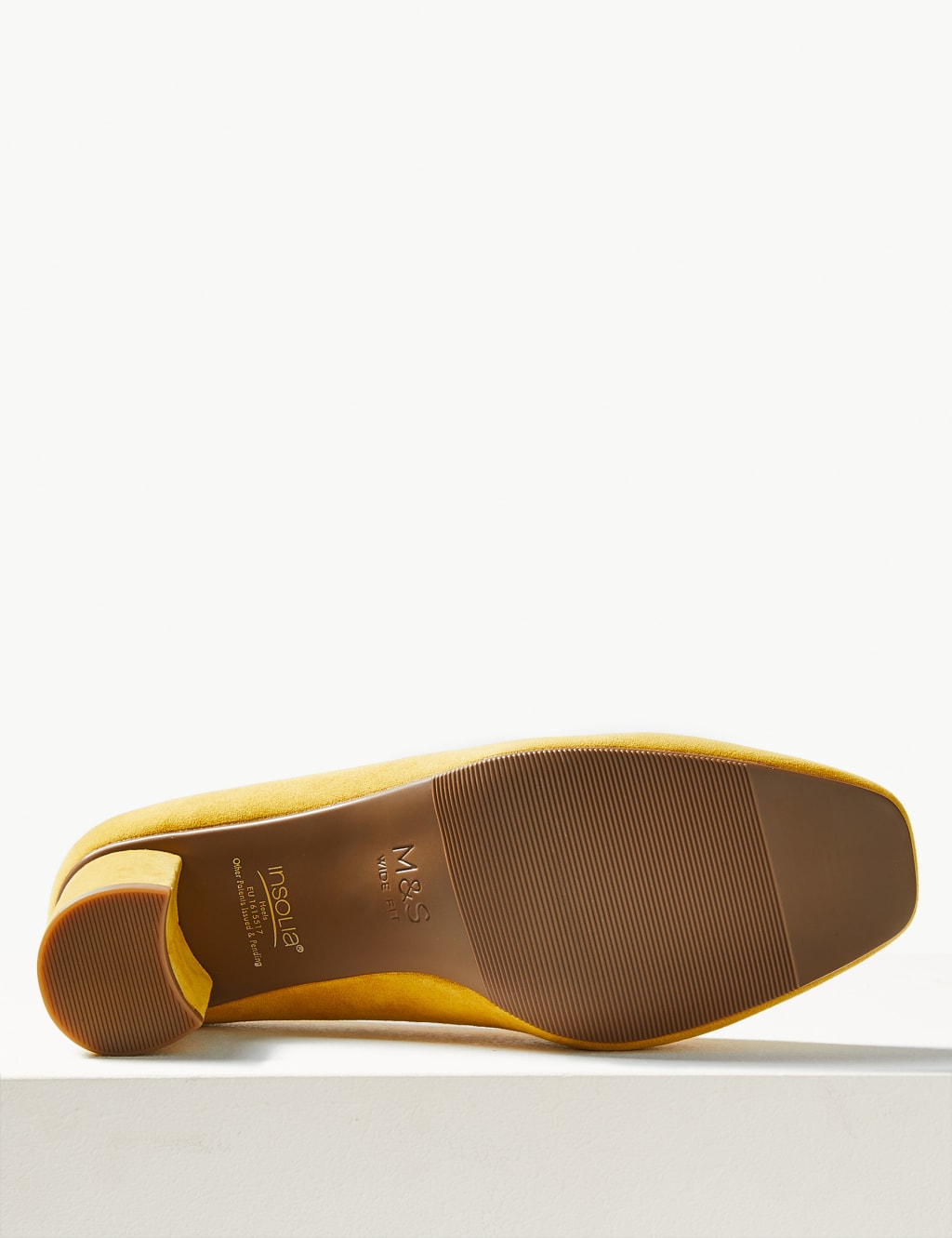 Wide Fit Block Heel Court Shoes 5 of 5