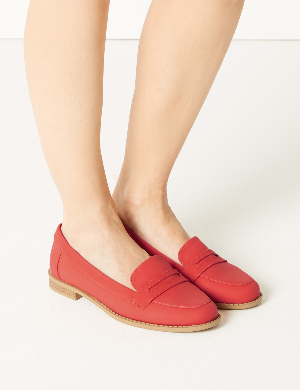 Extra Wide Fit Penny Loafers M S Collection M S