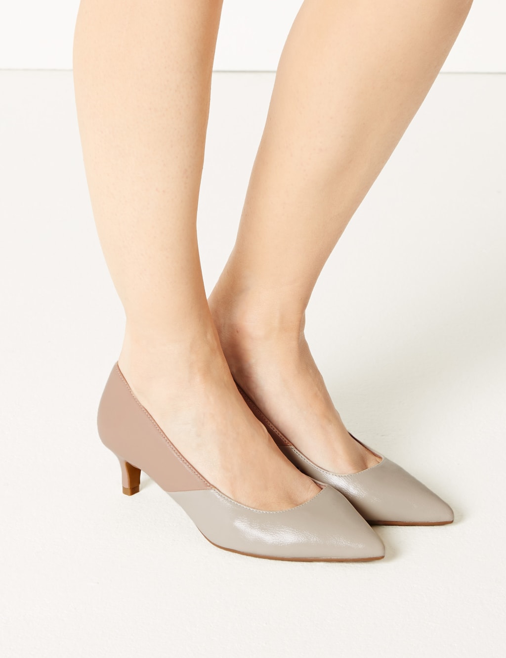 Extra wide kitten heel shoes best sale