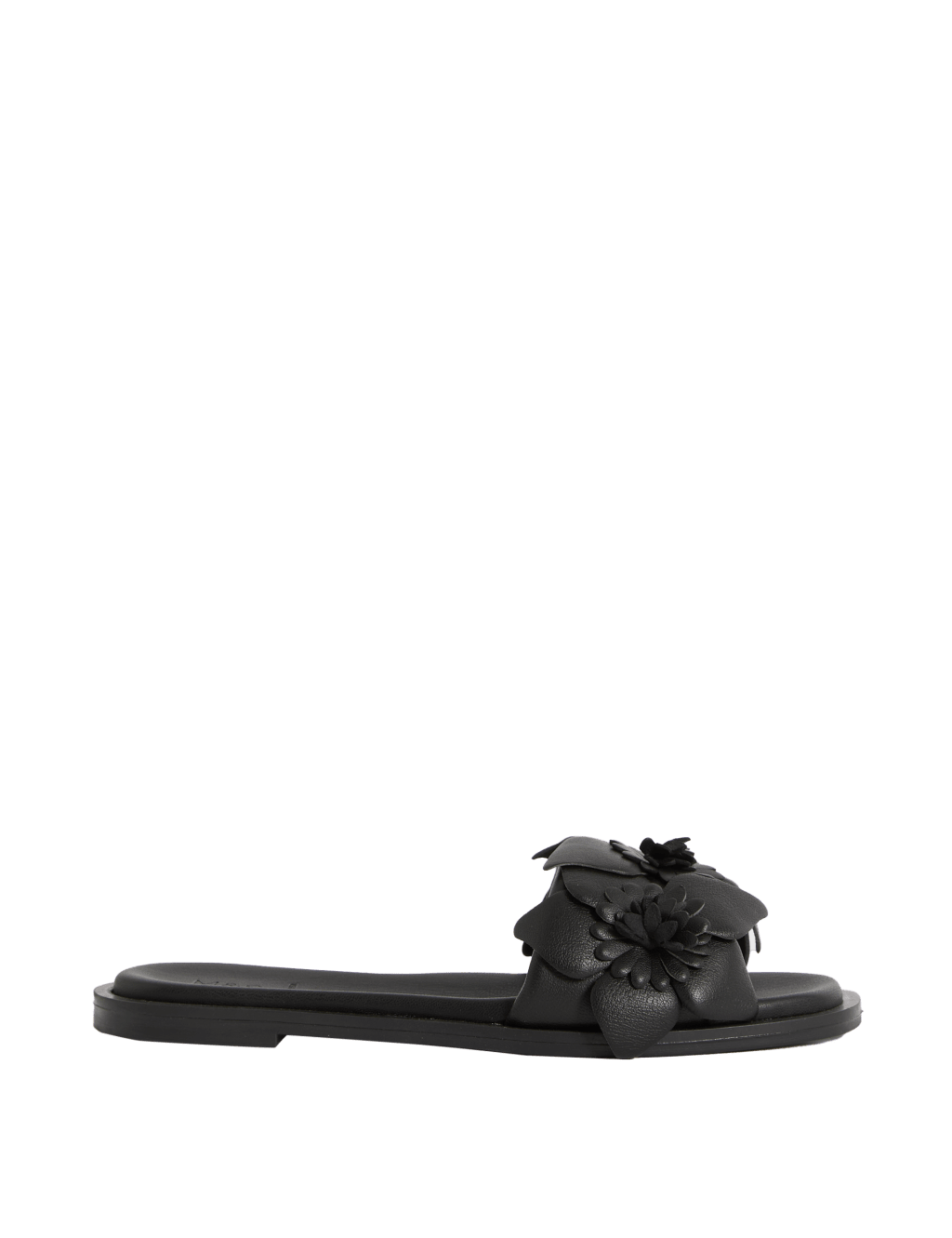 Leather Corsage Flat Mules 4 of 4
