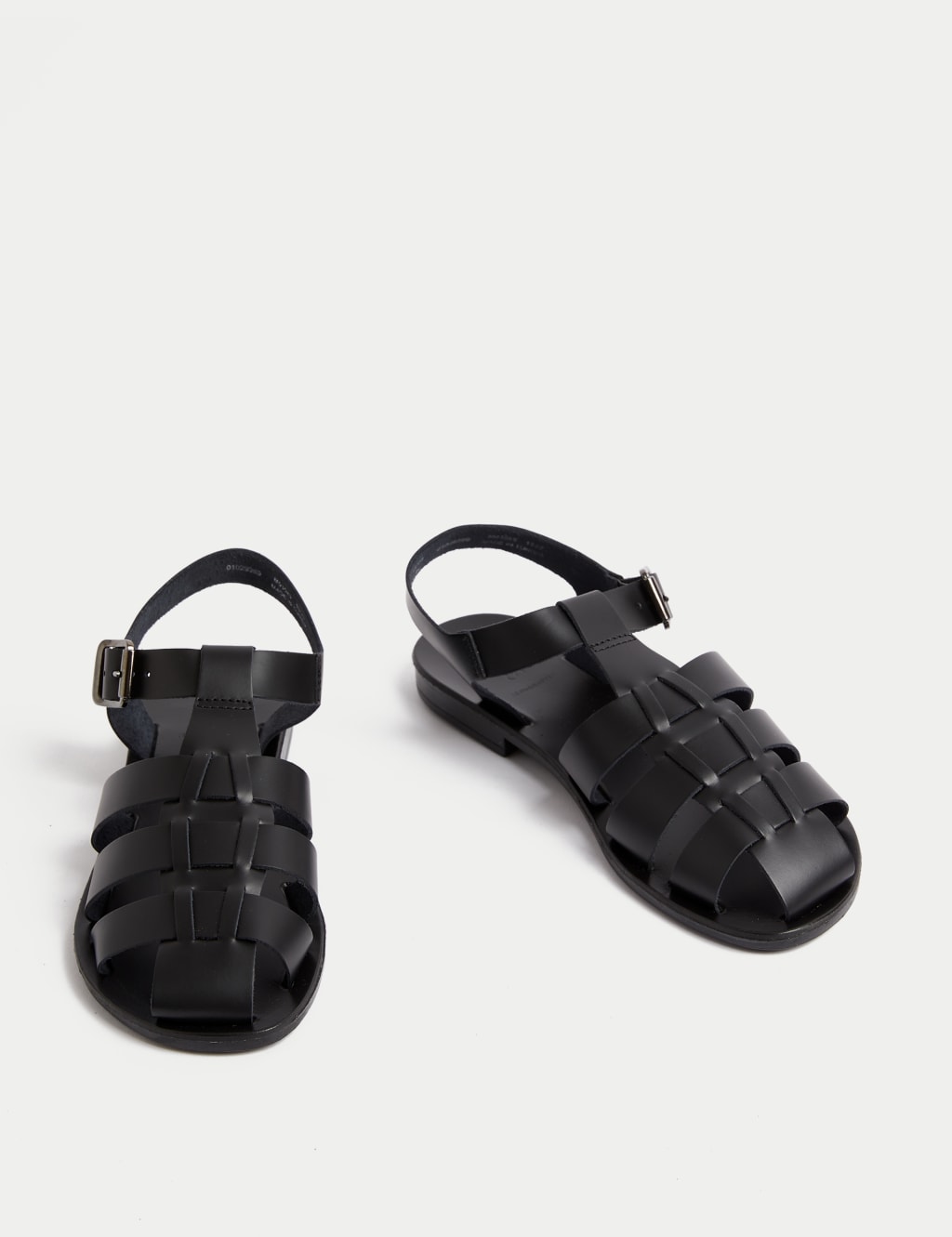 Leather Buckle Ankle Strap Flat Sandal 2 of 3