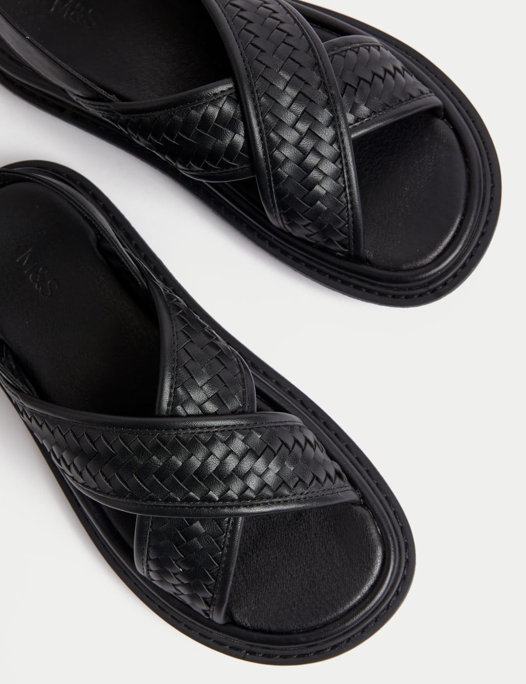 Woven Ankle Strap Flatform Sandals 3 of 3