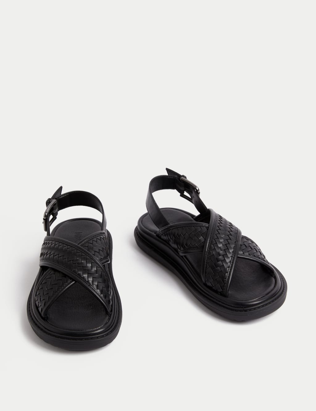 Woven Ankle Strap Flatform Sandals 2 of 3