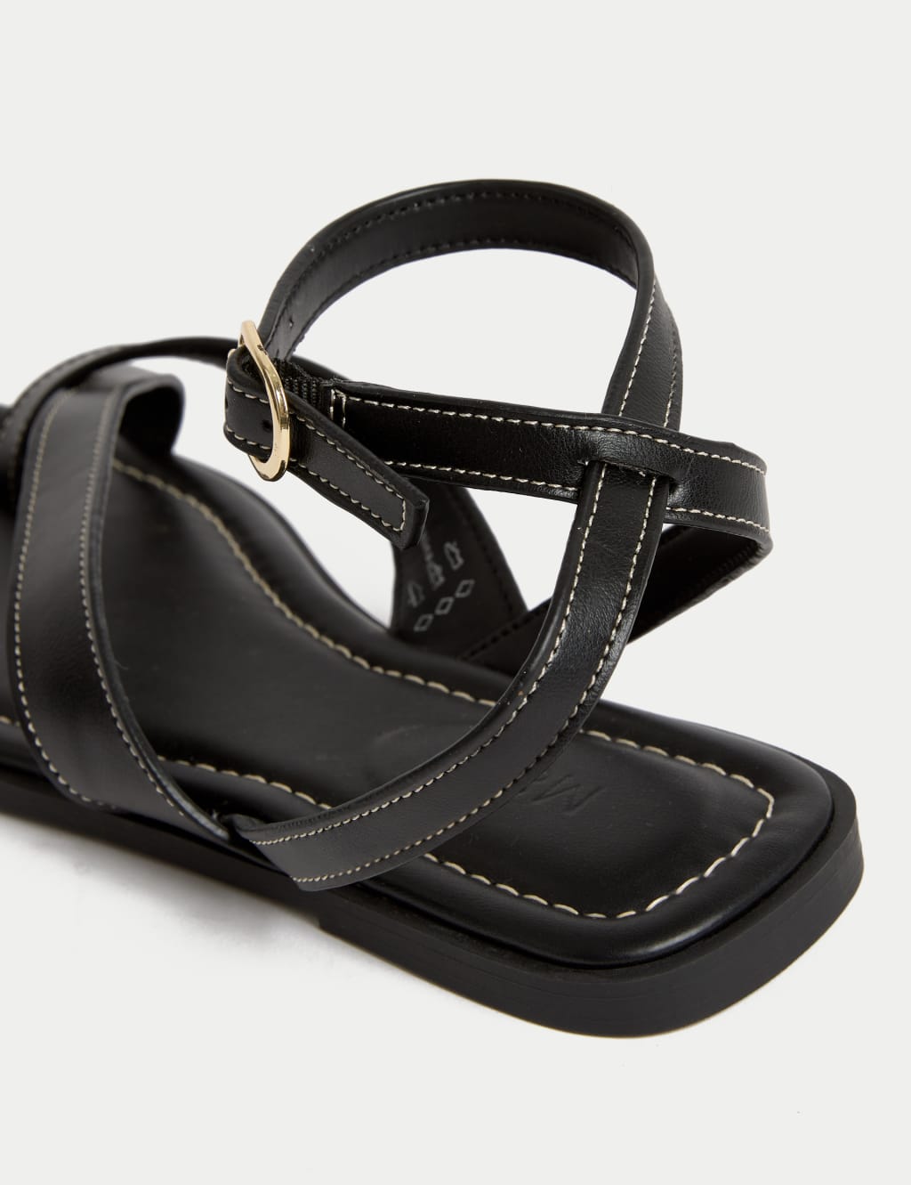 Ankle Strap Buckle Flat Sandals 3 of 3