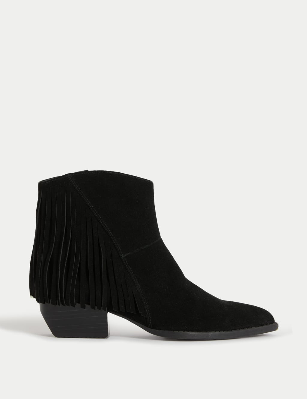M&s black suede boots cheap