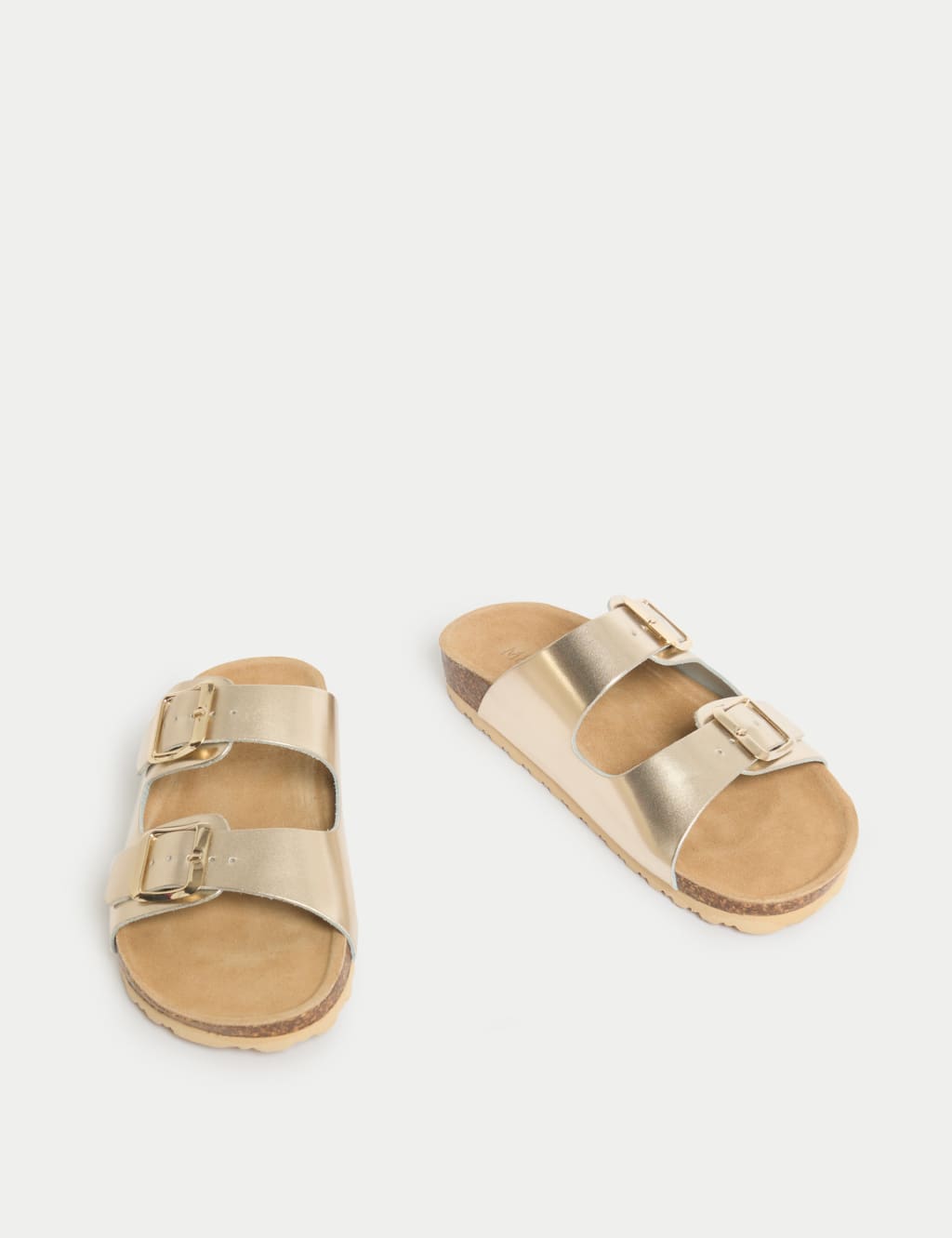 Leather Buckle Footbed Mules 2 of 3