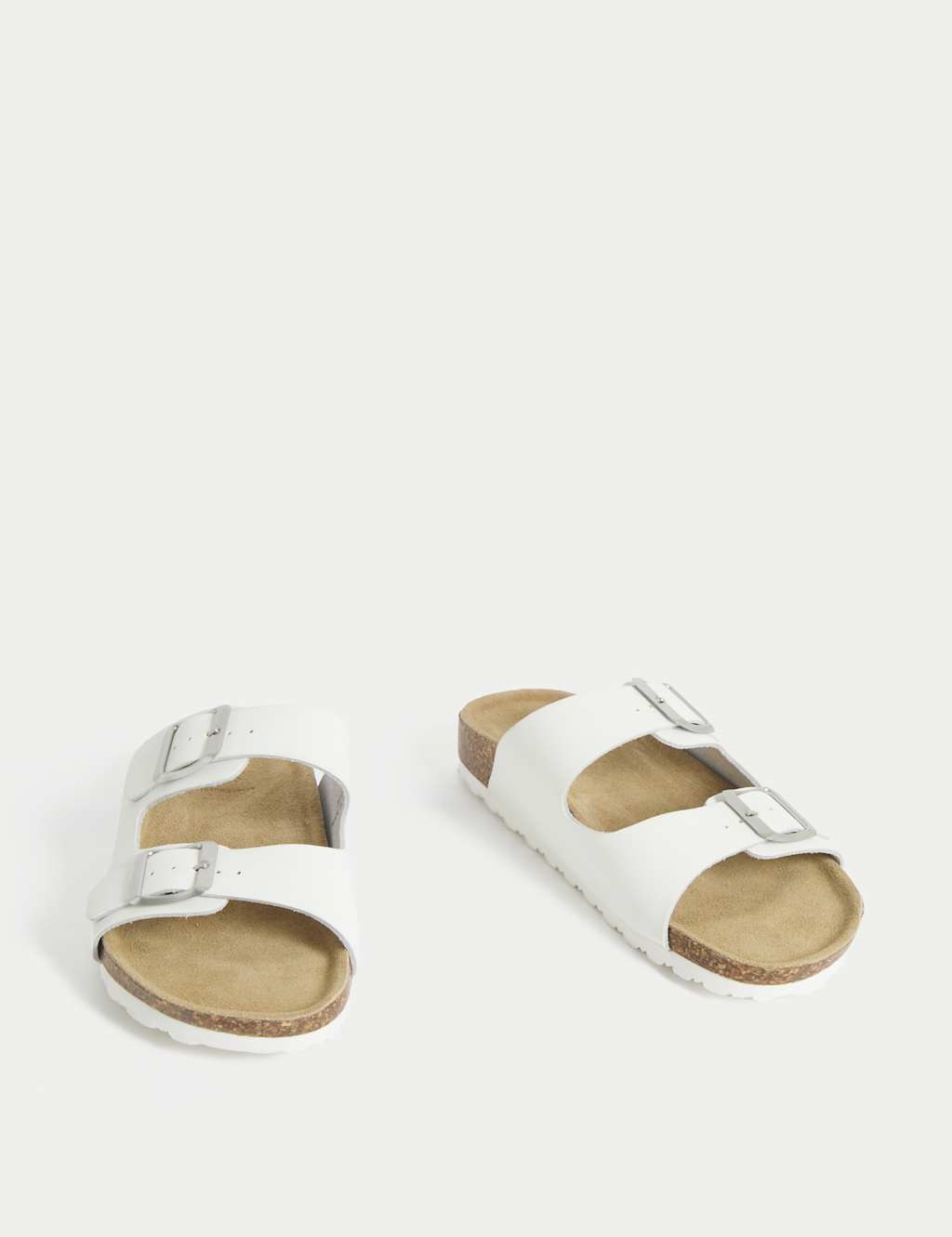 Leather Buckle Footbed Mules 2 of 3