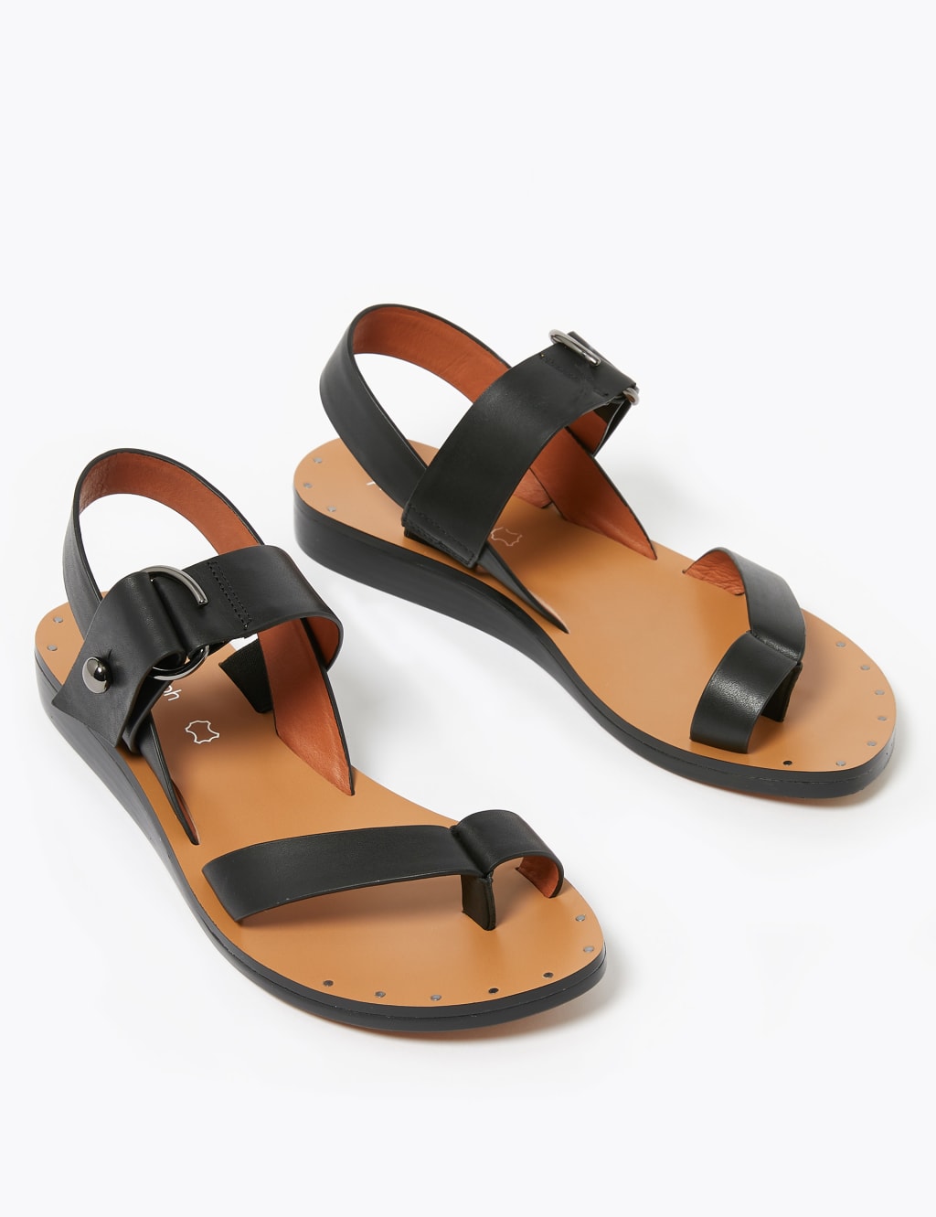 Leather Toe Loop Sandals 3 of 5