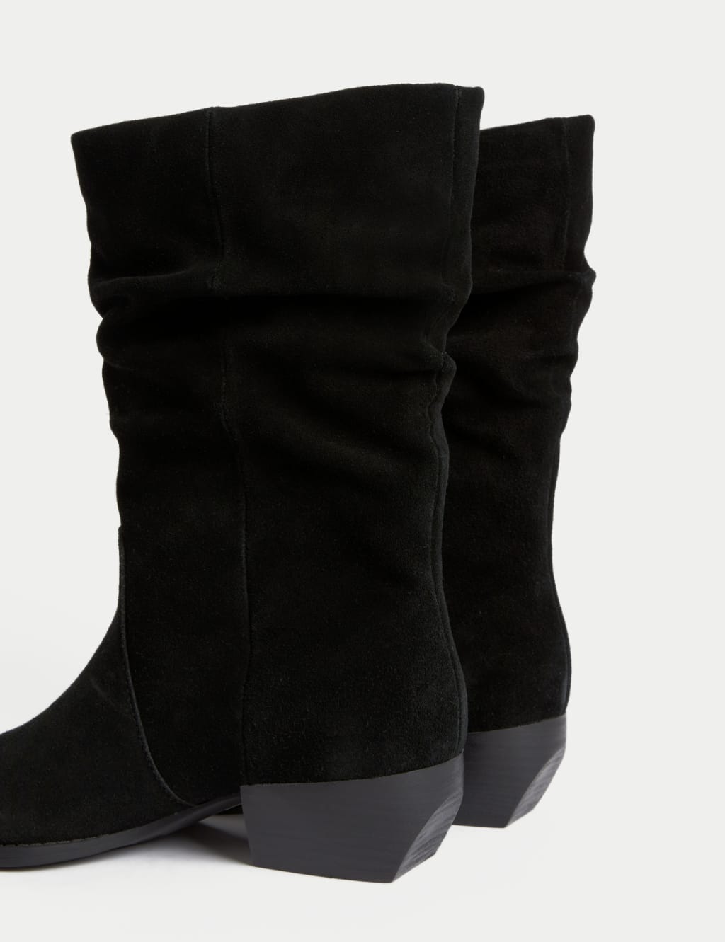 Suede Slouchy Pointed Toe Boots M S Collection M S
