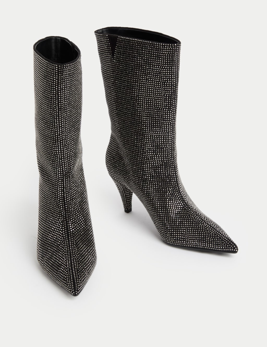 Studded Kitten Heel Boots M S Collection M S