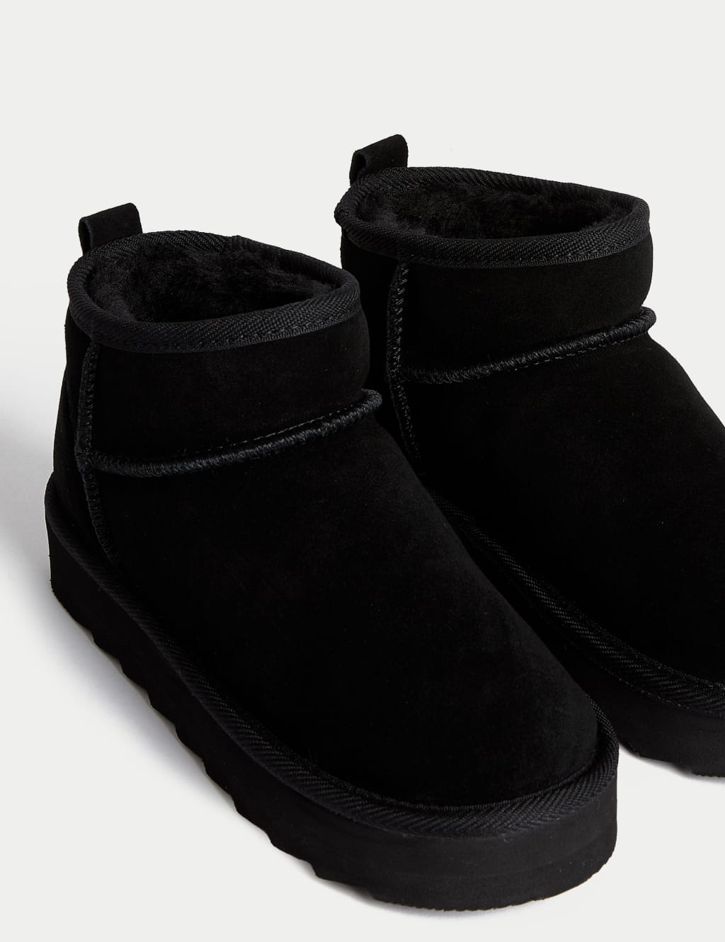 Suede flatform store