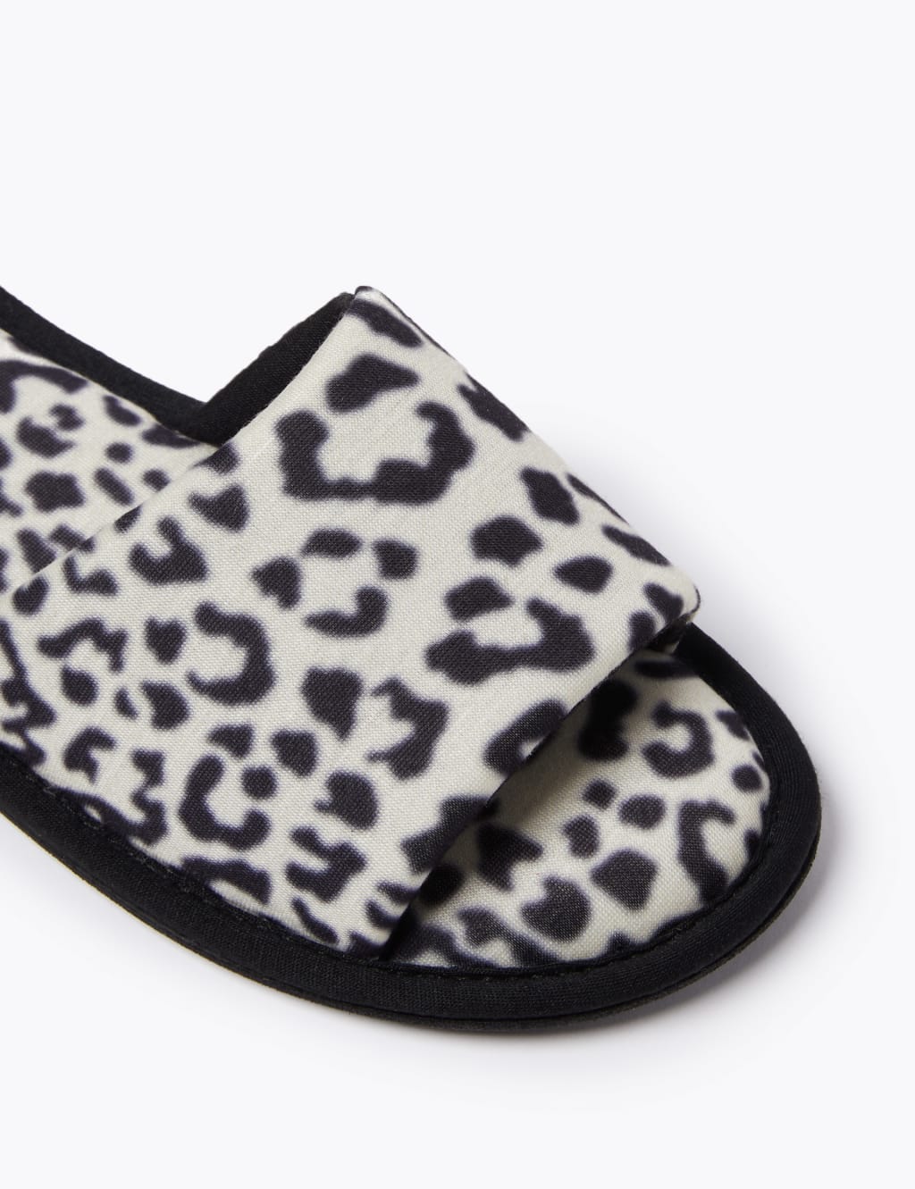 Leopard open toe mules top